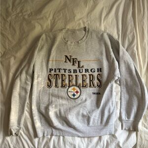 Vintage Pittsburgh Steelers Gray NFL Sweater